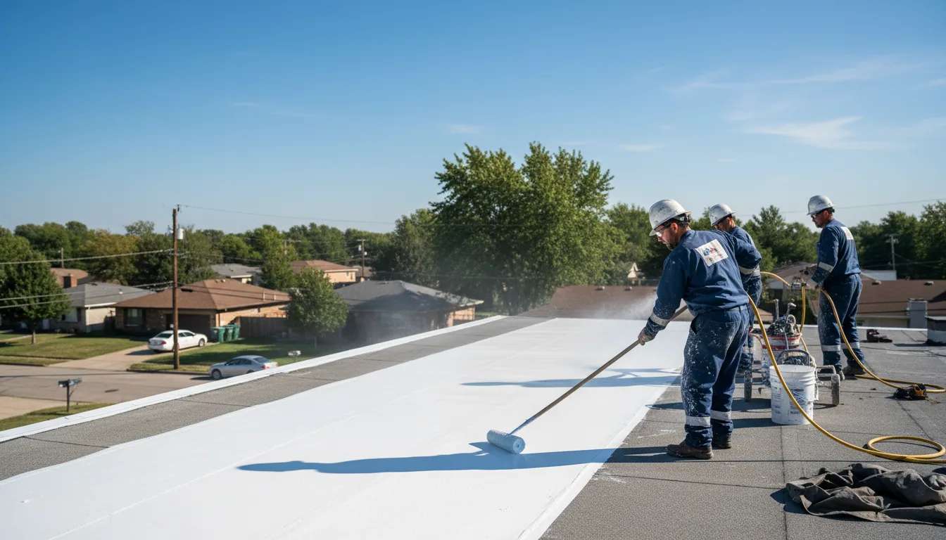 Commercial roof coating in Sweeny, TX near me